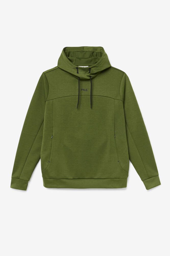 Fila Aadheen Olive Hoodie Mens - NZ 85643-YIOG